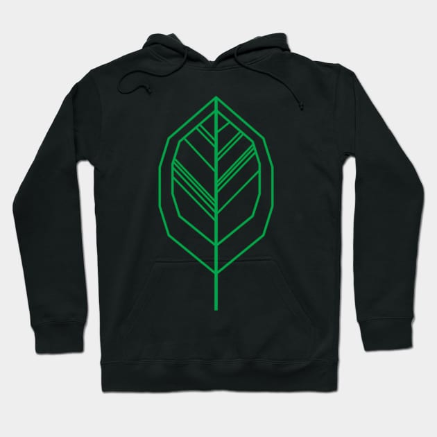 Green Leaf Protect The Earth Hoodie by strangelyhandsome